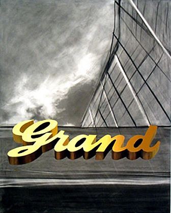 Kim Cadmus Owens, Grand, 2007
Carbon and acrylic on beveled wood panel, 30 x 24 in. (76.2 x 61 cm)
KOW-007