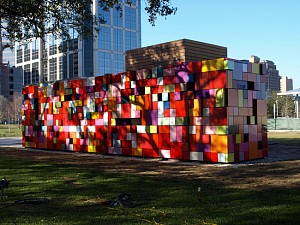 Margo Sawyer News: PRESS RELEASE: Margo Sawyer's Synchronicity of Color at Discovery Green in Houston, February 21, 2008