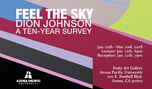 News: ANNOUNCEMENT: Dion Johnson Ten Year Survey, January  8, 2018 - Duke Art Gallery