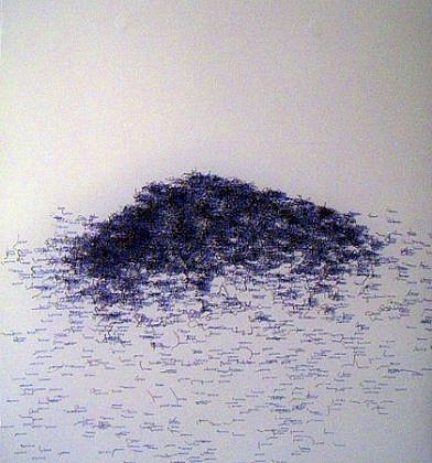 John Adelman, Stitch, 2011
Gel ink on paper, 28 x 26 in. (71.1 x 66 cm)
JAD-147