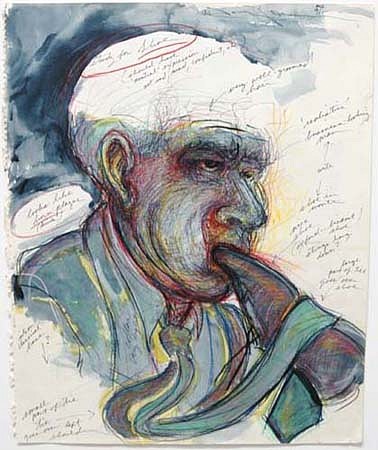 Terry Allen, Study for 'Shoe', 1991
mixed media on paper, 18 1/4 x 15 in. (46.4 x 38.1 cm)
TAL-029