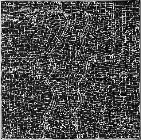 Dorothy Napangardi, Mina Mina, 2006
Acrylic on Belgian linen, 35 1/2 x 35 1/2 in. (90.2 x 90.2 cm)
DNA-001