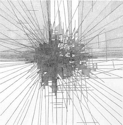 Jacob El Hanani, Star Line (from the Linear Landscape Series), 2010
Ink on paper, 18 x 18 in. (45.7 x 45.7 cm)
JEL-027