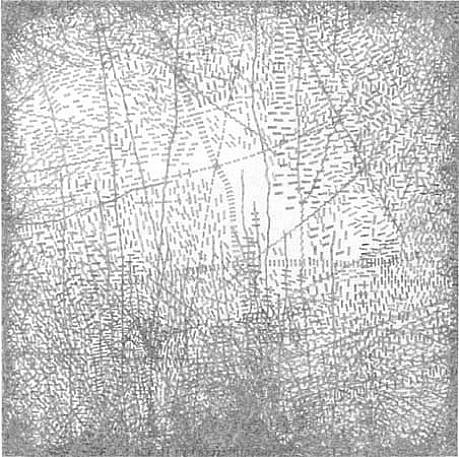 Jacob El Hanani, Linear Landscape (from the Linear Landscape Series), 2011
Ink on paper, 18 x 18 in. (45.7 x 45.7 cm)
JEL-022
