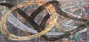 Jim Martin, HMO
2011, Acrylic, copper leaf, patina on Dibond aluminum