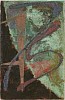 Jim Martin, ESP
2012, Acrylic, copper leaf, patina on paper