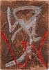 Jim Martin, SAM
2012, Acrylic, copper leaf, patina on paper