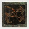 Jim Martin, FYI
2010, Acrylic, copper leaf, patina on paper