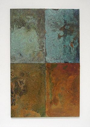 Jim Martin, SPM-009, 2009
Acrylic, copper leaf and patina on masonite, 11 x 7 in. (27.9 x 17.8 cm)
JMA-016