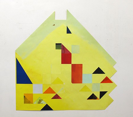 Matt Rich, Yellow, 2013
Latex paint on cut paper and linen tape, 48 x 49 in. (121.9 x 124.5 cm)
MRI-011