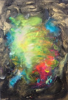 Work: No Title (Black Ceiling Fresco)