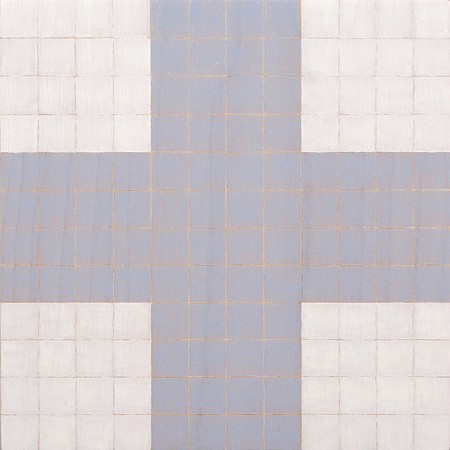 Douglas Leon Cartmel, Misty Blue - Swiss Cross, 2016
Oil on maple block, 6 x 6 x 1 3/4 in.
DCA-007