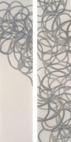 Joan Winter, Shift I and II, 2009
Color aquatint on Mulberry paper, Edition AP 4/4, 14 x 59 in.
JWI-169