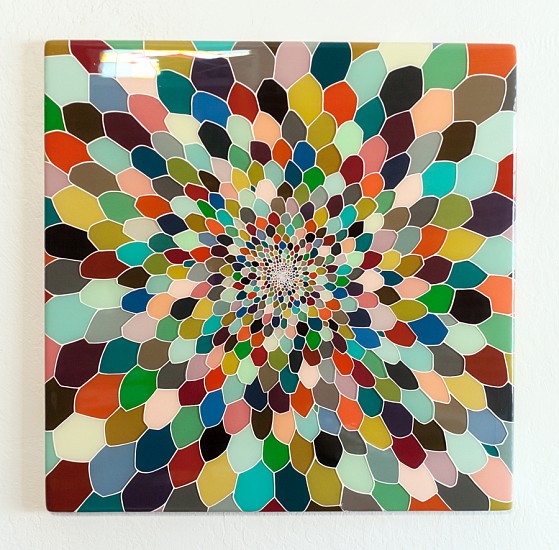 Kim Squaglia, Andalusia II, 2018
Oil, acrylic, and resin on panel, 36 x 36 in.
KSQ-038