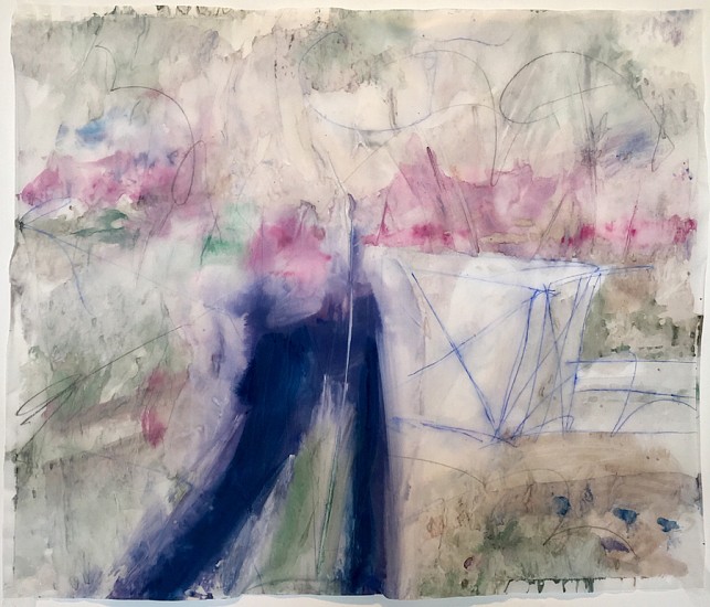 Stuart Arends, Moonlight on the River 44, 2018
Watercolor, ink, and pencil on tracing paper, 14 x 17 in.
SAR-008