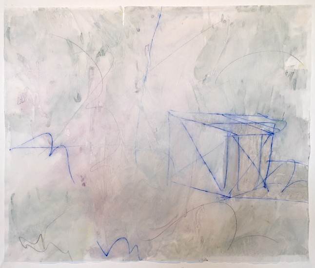 Stuart Arends, Moonlight on the River 45, 2018
Watercolor, ink, and pencil on tracing paper, 14 x 17 in.
SAR-009
