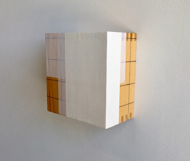 Stuart Arends, S-Box #4, 2018
Oil and graphite on wood, 5 5/8 x 5 5/8 x 3 in.
SAR-017