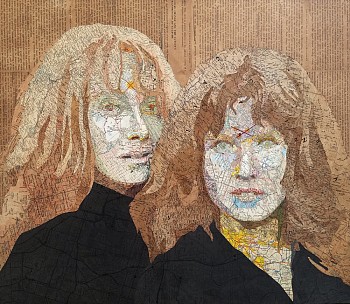 Matthew Cusick -&nbsp;Red and Blue