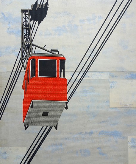 William Steiger, Aerial Tramway, 2019
collage of found and cut paper, gouache, glue, 29 1/4 x 25 1/4 in.
WST-055