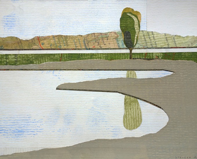 William Steiger, Estuary, 2019
collage of found cut and torn paper, gouache, glue, 8 x 10 in.
WST-064