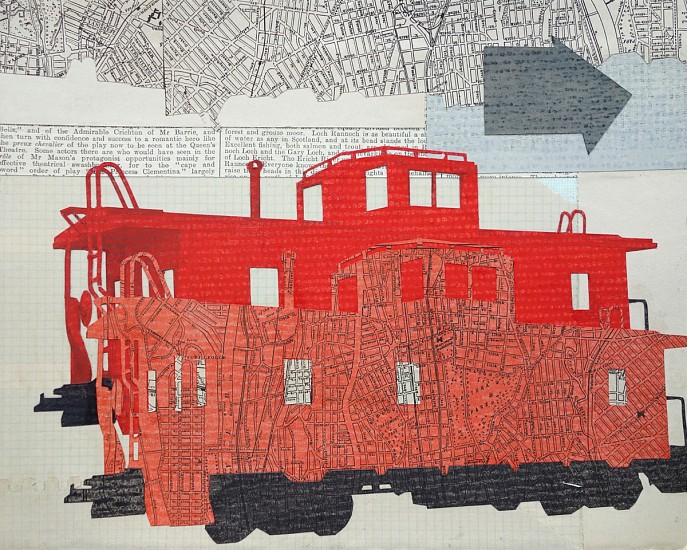 William Steiger, Caboose, 2019
collage of found and cut paper, gouache, glue, 8 x 10 in.
WST-087