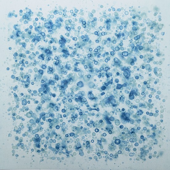 Joan Winter, Rain (Sky Blue), 2020
Spitbite etching on BFK paper with chine colle - monoprint, 16 3/4 x 16 3/4 in.
JWI-220