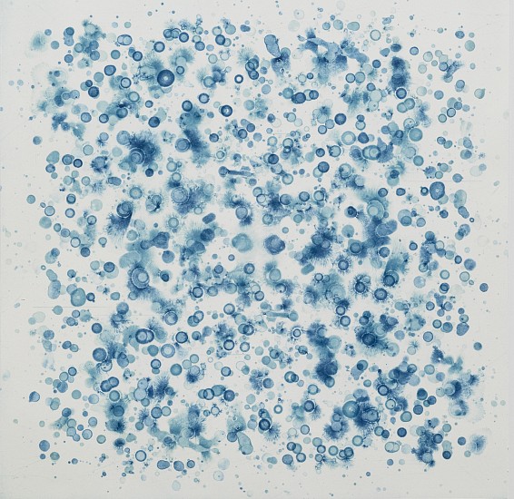 Joan Winter, Rain (Azure), 2020
Spitbite etching on BFK paper with chine colle - monoprint, 16 3/4 x 16 3/4 in.
JWI-222