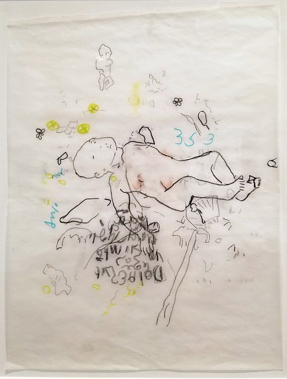 Gael Stack, Forget-me-nots No.14, 2013
Ink, graphite, colored pencil on vellum, 12 x 9 in.
GST-061