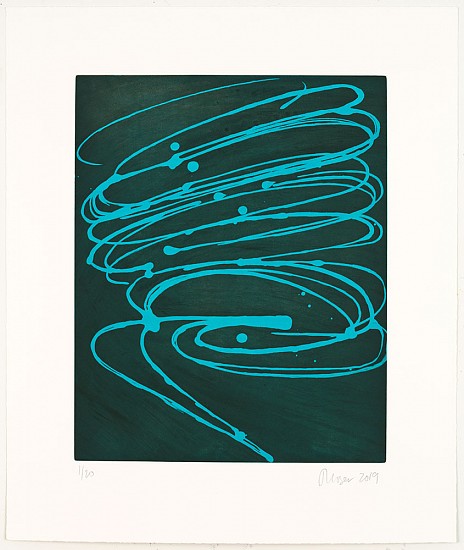 Jill Moser, Verdigris from Chroma Six Suite, 2019
Aquatint on paper, Edition of 20, 23 1/2 x 20 in.
JMO-001