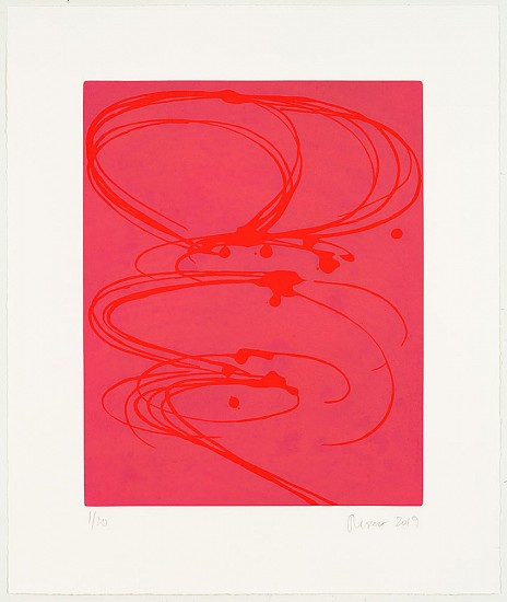 Jill Moser, Cinnabar from Chroma Six Suite, 2019
Aquatint on paper, Edition of 20, 23 1/2 x 20 in.
JMO-002