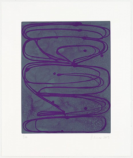 Jill Moser, Violets from Chroma Six Suite, 2019
Aquatint on paper, Edition of 20, 23 1/2 x 20 in.
JMO-006