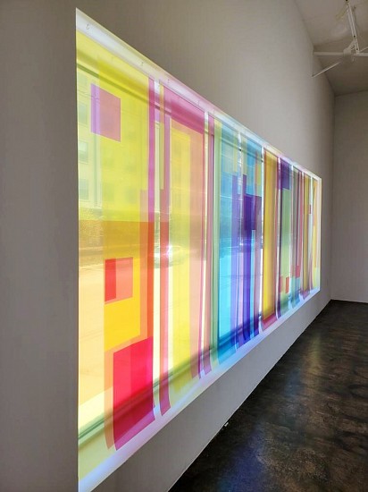 Margo Sawyer, Synchronicity - Kosovo Muse (Window Installation), 2022
75 x 225 x 6 in.
MSA-102