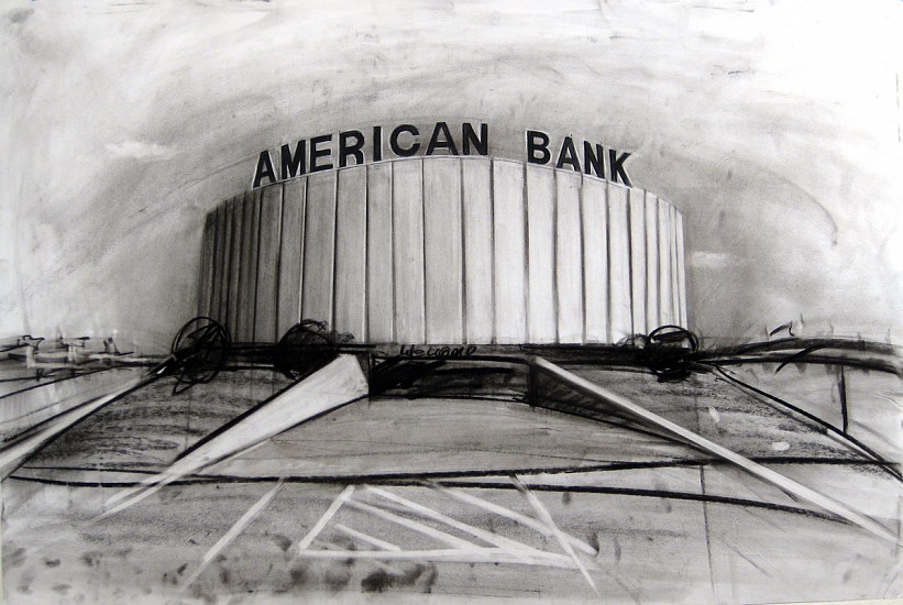 Kim Cadmus Owens, American Bank, 2009
Charcoal on paper, 24 x 36 in. (61 x 91.4 cm)
KOW-015