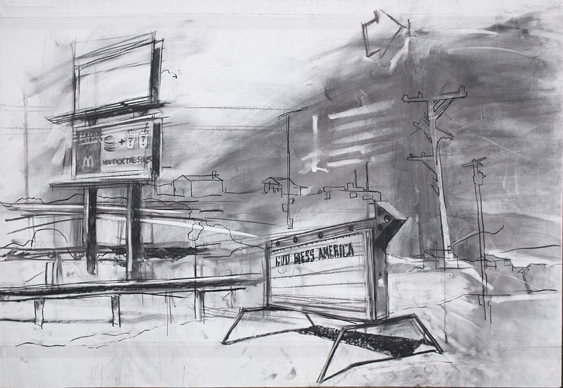 Kim Cadmus Owens, You Pick The Sides , 2002
Charcoal on paper, 24 x 36 in.
KOW-126