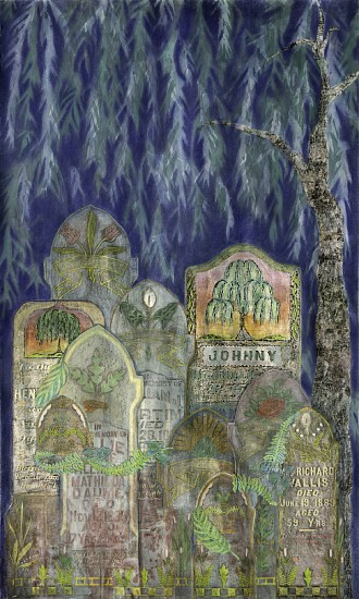Liz Ward, Weeping Willow, 2023
Watercolor, pastel, graphite, and collage on paper, 75 1/4 x 45 1/4 in.
LWA-016