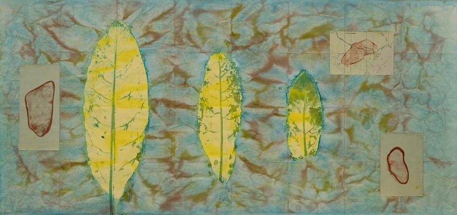 Liz Ward, Copper Islands, 2020
Watercolor, pastel, and collage on paper, 20 x 41 1/2 in.
LWA-022