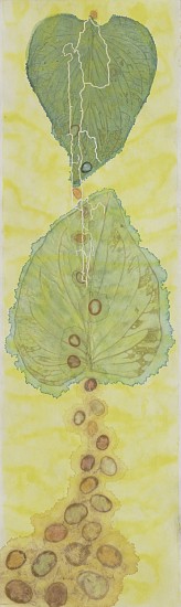 Liz Ward, Greenstone Trail Tantra, 2021
Watercolor, pastel, gouache, and collage on Japanese paper, 67 x 20 in.
LWA-019