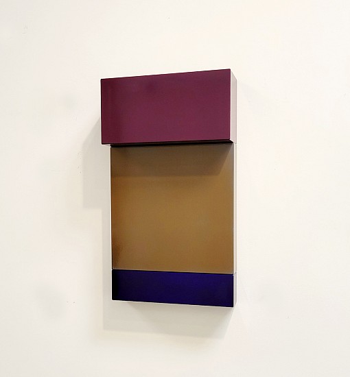 Margo Sawyer, Synchronicity of Color - Purple to Blue, 2007-2024
Powder coat on steel and aluminum, 29 1/2 x 17 x 6 in.
MSA-115
