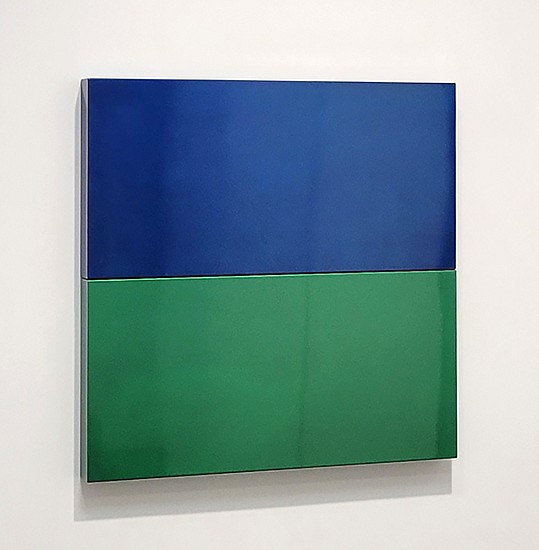 Margo Sawyer, Synchronicity of Color / Blue and Green, 2022
Automotive paint on steel, 34 x 34 x 3 in.
MSA-114