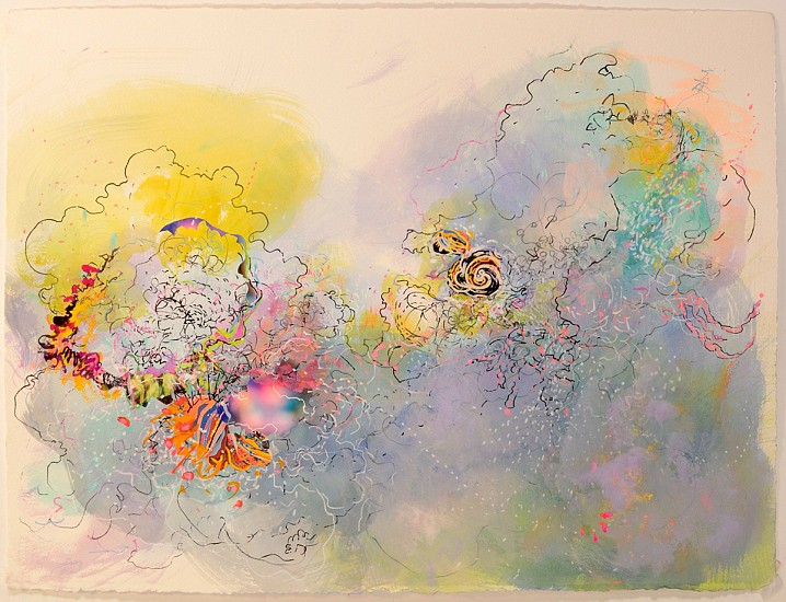 Jackie Tileston, Nectar Energy No. 10, 2023
Gouache, marker, and collage on paper, 22 x 30 in.
JTI-096